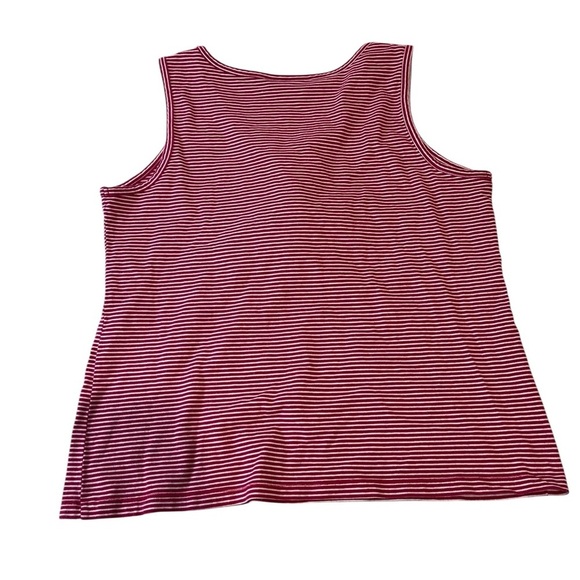 Y2K Karen Scott Red & White Striped Tank Top Mini Dress nautical retro 60s twee - Picture 4 of 9